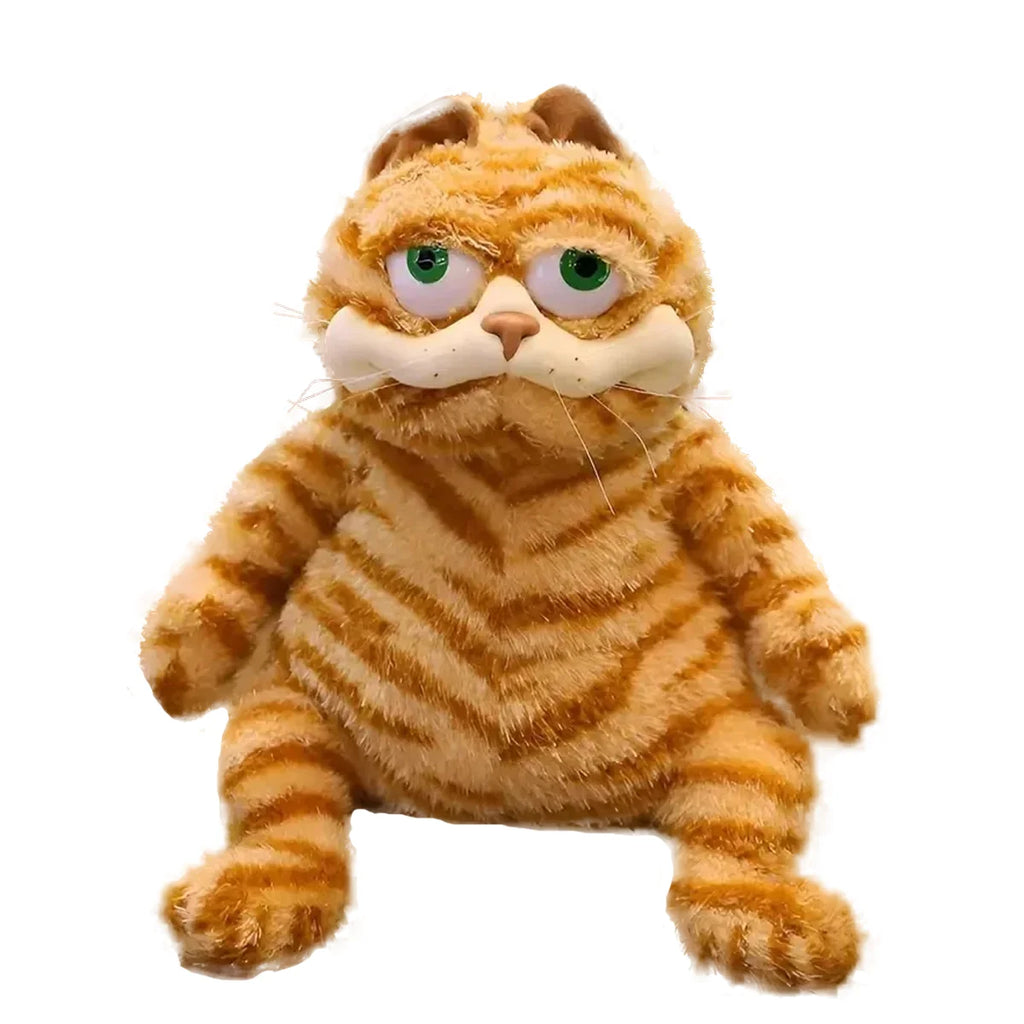 30cm Cute Fat Orange Plush Cat Stuffed Animals Toy Soft YellowTabby Cat Plushies Cartoon Anime Plush Toy Funny Kid Birthday Gift