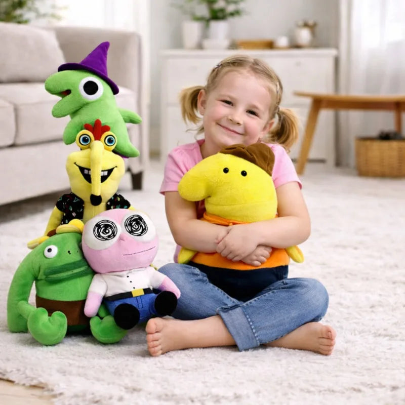 2026 New Plush Doll Smiling Friends Plush  Doll Anime Peripherals Soft Doll Collection Room Decoration Toy Kid Birthday Gifts