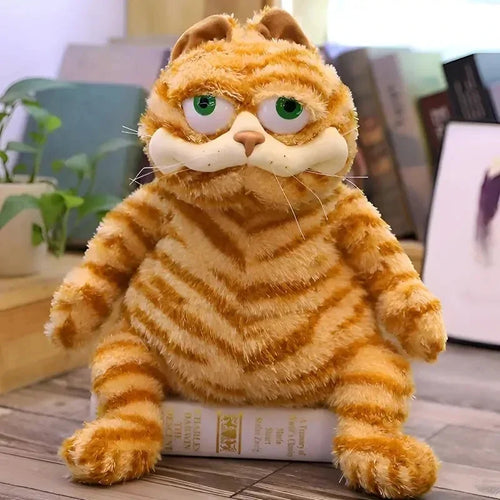 30cm Cute Fat Orange Plush Cat Stuffed Animals Toy Soft YellowTabby Cat Plushies Cartoon Anime Plush Toy Funny Kid Birthday Gift