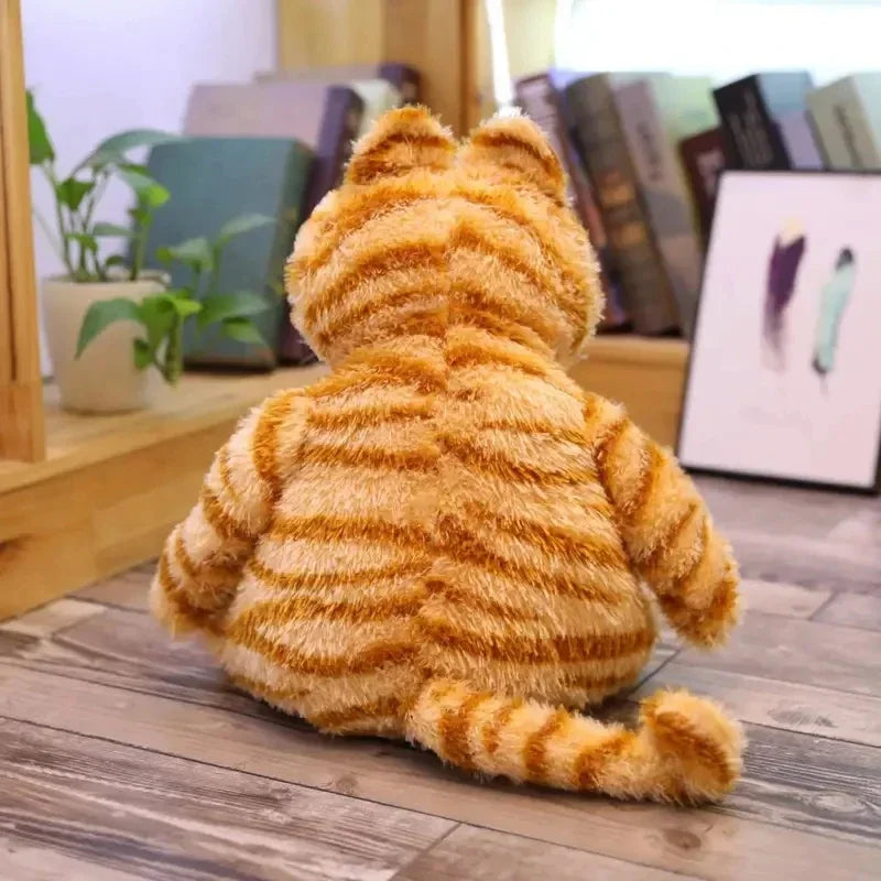 30cm Cute Fat Orange Plush Cat Stuffed Animals Toy Soft YellowTabby Cat Plushies Cartoon Anime Plush Toy Funny Kid Birthday Gift