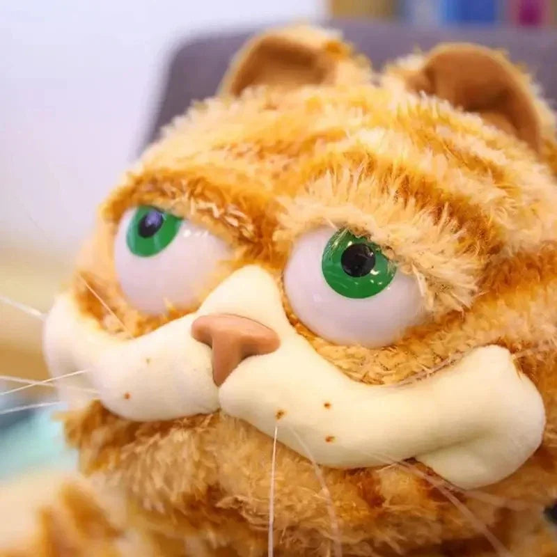 30cm Cute Fat Orange Plush Cat Stuffed Animals Toy Soft YellowTabby Cat Plushies Cartoon Anime Plush Toy Funny Kid Birthday Gift