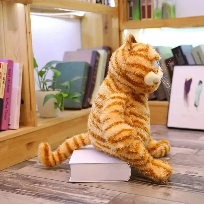 30cm Cute Fat Orange Plush Cat Stuffed Animals Toy Soft YellowTabby Cat Plushies Cartoon Anime Plush Toy Funny Kid Birthday Gift