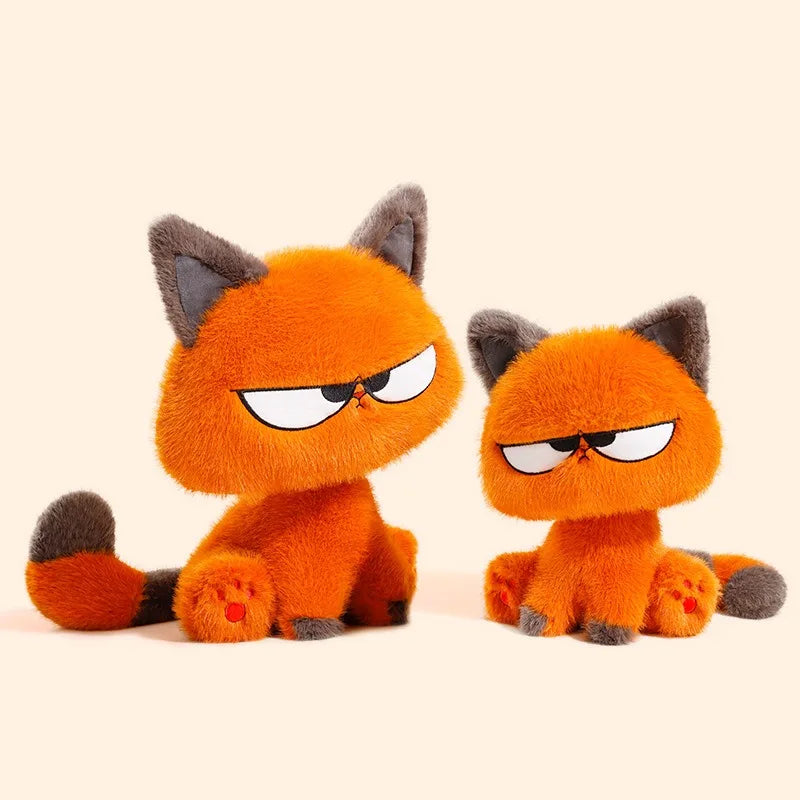 30/40CM Cute Orange Cat Plush Toy Soft Cool Kitten Stuffed Animal Doll Creative Home Decor Toy for Boys Girls Birthday Xmas Gift