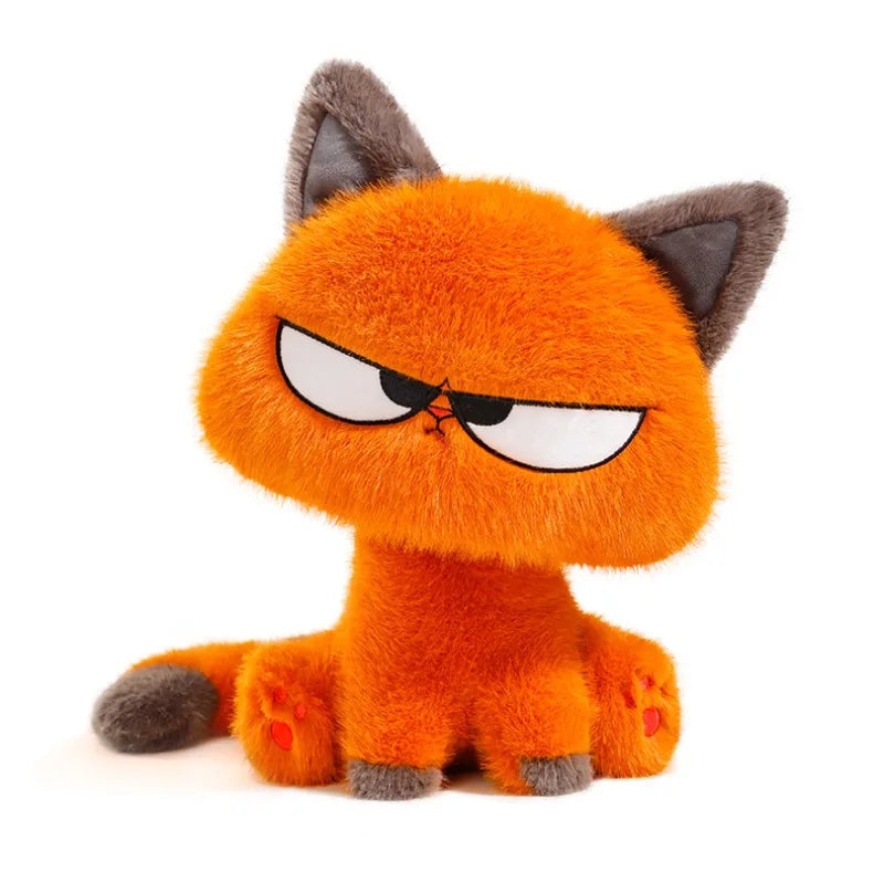 30/40CM Cute Orange Cat Plush Toy Soft Cool Kitten Stuffed Animal Doll Creative Home Decor Toy for Boys Girls Birthday Xmas Gift