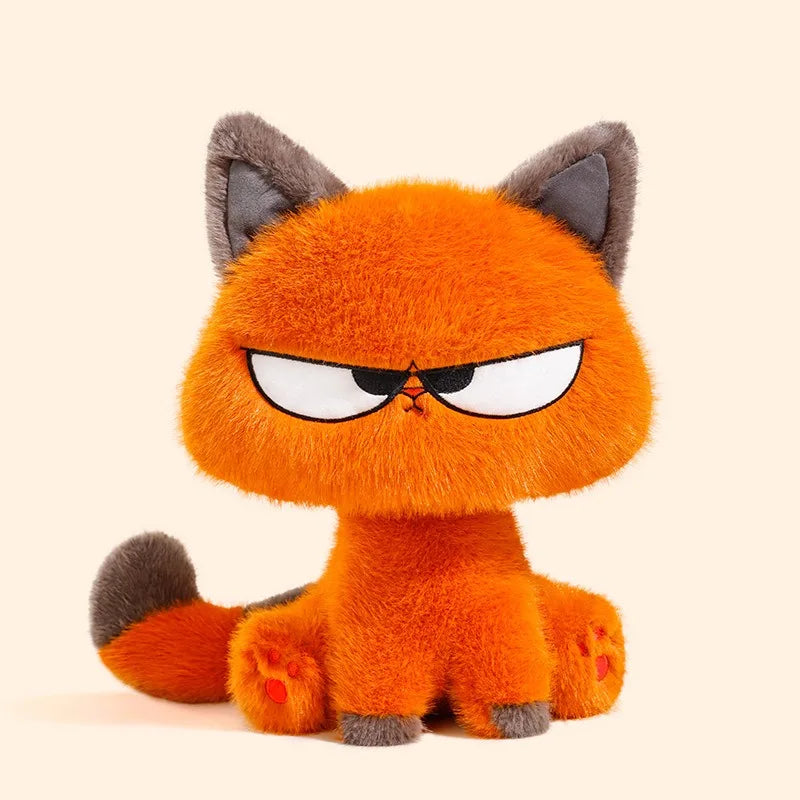 30/40CM Cute Orange Cat Plush Toy Soft Cool Kitten Stuffed Animal Doll Creative Home Decor Toy for Boys Girls Birthday Xmas Gift