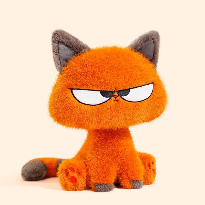 30/40CM Cute Orange Cat Plush Toy Soft Cool Kitten Stuffed Animal Doll Creative Home Decor Toy for Boys Girls Birthday Xmas Gift