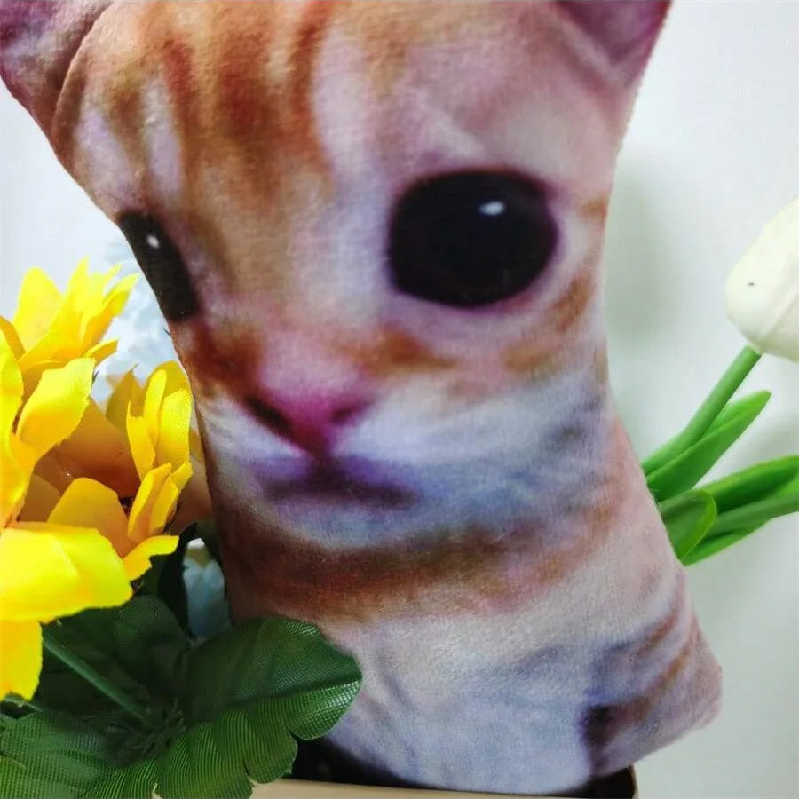 Funny Face Cat Plush Toy, Goofy Kitten Stuffed Animal Meme Cat Stuffed & Plush Animals Toy Gift for Kids Girls Girlfriend