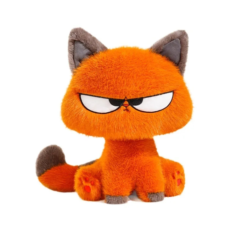 30/40CM Cute Orange Cat Plush Toy Soft Cool Kitten Stuffed Animal Doll Creative Home Decor Toy for Boys Girls Birthday Xmas Gift
